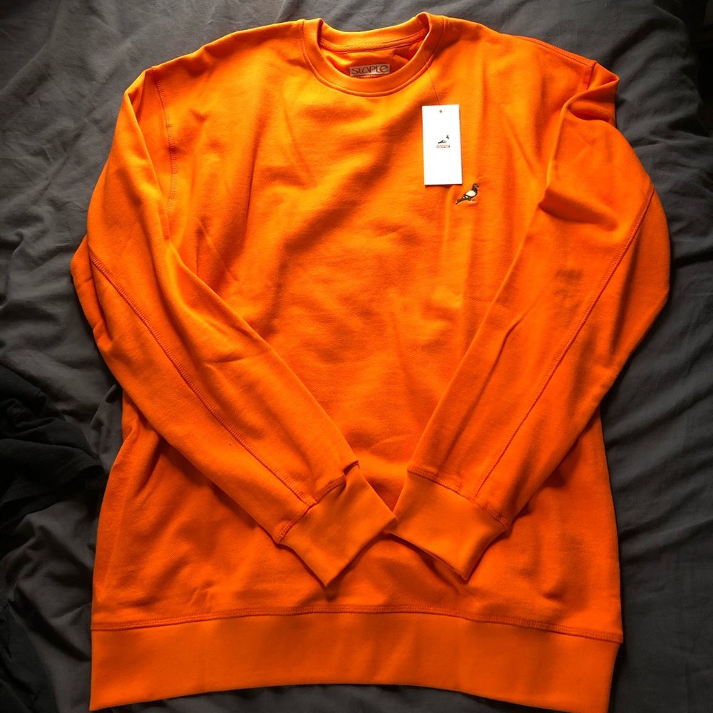 Staple Pigeon Orange XL crew neck